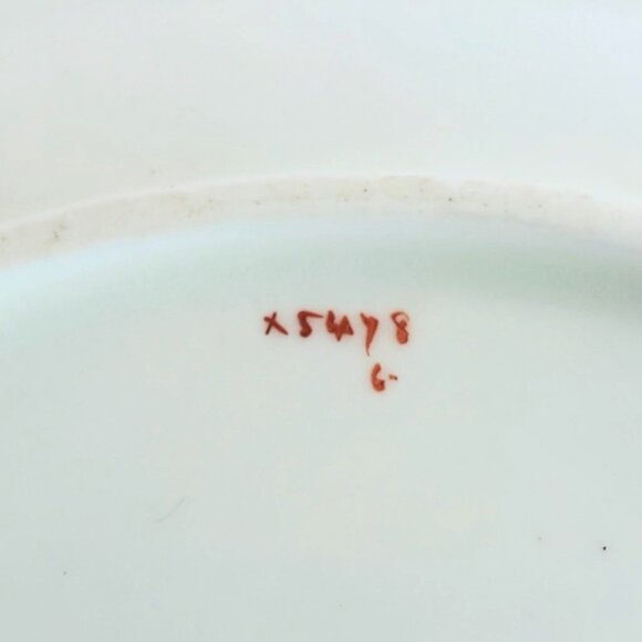 Antique Wedgwood Plates Richard Briggs 2 Hand Painted Cobalt Blue Floral Gilt - Picture 9 of 14